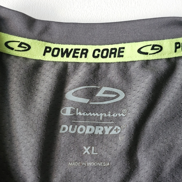 Champion Power Core DuoDry+ Men’s XL Gray Camo Performance Athletic Shirt - Picture 3 of 10